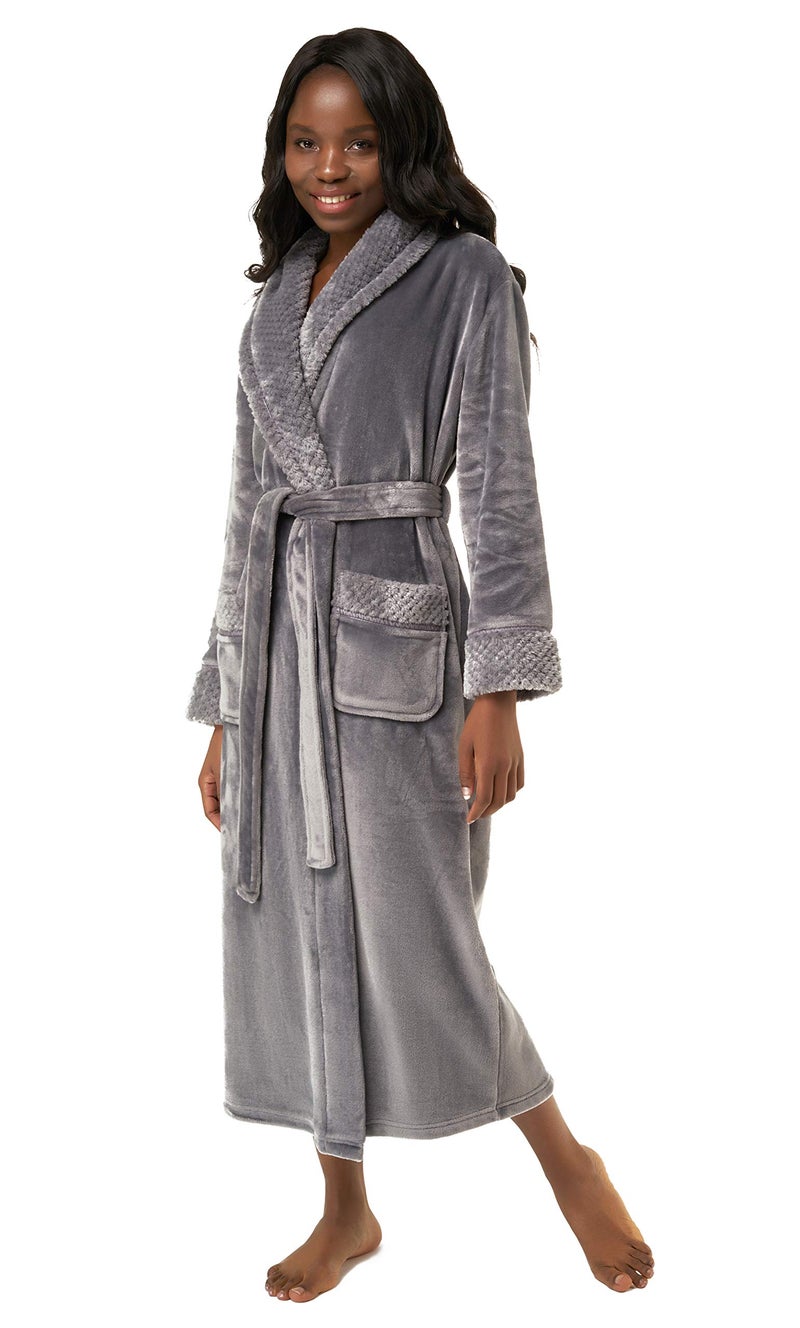 Turquaz Oversize Premium Luxury Ultra Soft Warm Robes for Women Plush Fleece Bathrobe for Women with and Spacious Pockets - Image 1